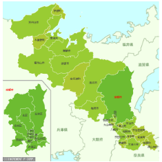 京都府買取エリアマップ